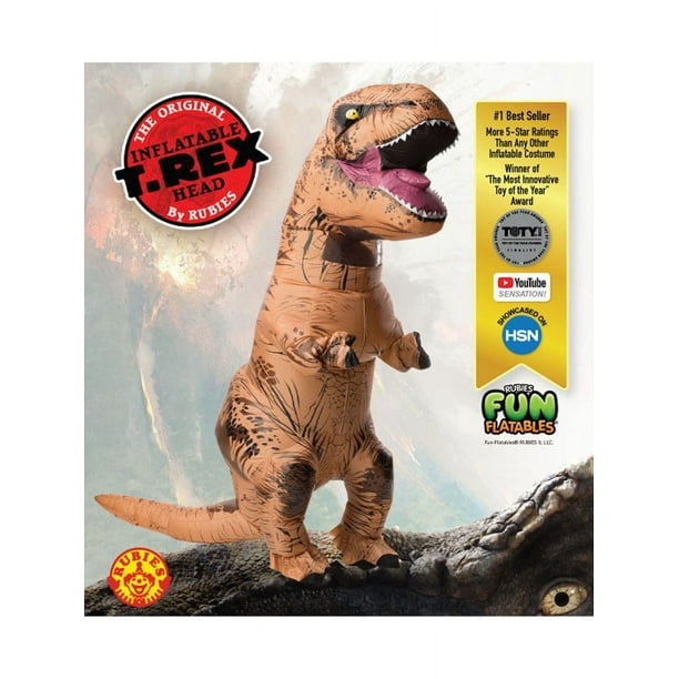 T-Rex Inflatable Adult Halloween Dinosaur Costume Walmart