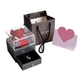 thumbnail image 5 of Eternal Flower Jewelry Box Preserved Flowers Jewelry Box with Necklace for Valentines Day Mothers Day Anniversary Day (Red), 5 of 13
