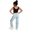 thumbnail image 5 of Gubotare Girls Jeans with Bows Jeans for Teen Girls Girls High Waisted Straight Leg Jeans Denim Long Pants Size 9-10 (Light Blue,9-10 Years), 5 of 5