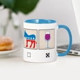 thumbnail image 4 of CafePress - I Vote Wine Mug - 11 oz Ceramic Mug - Novelty Coffee Tea Cup, 4 of 6