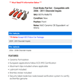 thumbnail image 2 of Front Brake Pad Set - Compatible with 2006 - 2011 Chevy Impala 2007 2008 2009 2010, 2 of 2
