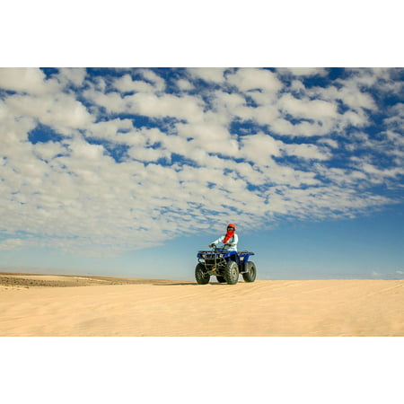 Canvas Print Landscape Quad Sand Dune Road Adventure Desert Stretched Canvas 10 x
