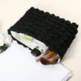 thumbnail image 3 of Unique Bargains Bubble Cloud Cosmetic Bag Zipper Checkered Makeup Bags for Lipsticks Black, 3 of 7