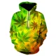 thumbnail image 2 of Sudadera con capucha 3D de marihuana para hombre y mujer, con estampado de girasol, informal, de gran tamaño, a la moda, 2024, 2 of 7