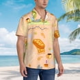 thumbnail image 2 of Lsque Scandinavian Style Hygge pattern Hawaiian Shirt for Men, Unisex Summer Beach Casual Short Sleeve Button Down Shirts-3X-Large, 2 of 9