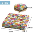 thumbnail image 7 of Illustration Floor Cushion 22 Inch Large Square Pillow, Vintage Daisy Artwork, Soft for Meditation & Hip Support, 7 of 7