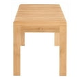 thumbnail image 4 of Moe's Home Collection Rohe Bench Natural Oak Wood Ottomans Stools & Benches, 4 of 10