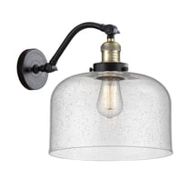 515-1W-BAB-G74-L-Innovations Lighting-Bell - 1 Light Wall Sconce In Industrial Style-13 Inches Tall and 12 Inches Wide-Black Antique Brass