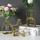 thumbnail image 4 of Advancent Florero dorado impresionante de metal para centros de de boda elegantes Floreros de vidrio para centros de Florero Decoración del hogar C, 4 of 6