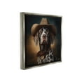thumbnail image 4 of Stupell Industries Cowboy Dalmatian Portrait Animals & Insects Painting Gray Floater Framed Canvas Art Print Wall Art, 25 x 25, 4 of 10