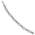 thumbnail image 2 of 14K White Gold bracelet Fancy 7.75 in Polished Link, 2 of 3