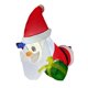 thumbnail image 1 of Papá Noel inflable para decoración navideña, figura divertida de Papá Noel, material de poliéster resistente a la intemperie, apto para césped, parque, 1 of 9