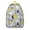 Cute, variant on Cartoon Frog Pattern Backpack – Cute Nature Forest Print Daypack with Green Frog and Plant Motifs