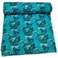 thumbnail image 1 of ColorFull House Indian Cotton Kantha Quilt, Turquoise Tropical Leaf Pattern Design Kantha Gudri,Bedspread,Bedsheet,Throw Blanket Size( Double 90" x 108"), 1 of 5