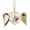 thumbnail image 1 of Animal feroz gato blanco fotografía Collar colgante en forma de melocotón con alas Unbranded  M, 1 of 3