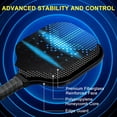 thumbnail image 4 of Unique Bargains Pickleball Paddle Set USA Pickleball Approved(USAPA) Pro Graphite Pickleball Set Cushion 4.72' Grip, Portable Bag, 4 of 7
