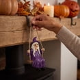 thumbnail image 4 of Purple Flying Witch Halloween Decoration with Hanging Rope Swing,Spooky Halloween Hanging Decor for Window,Porch,Shelf,Home Decor,Halloween Decorations for Home,1 Pack, 4 of 4