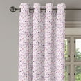 thumbnail image 2 of Ambesonne Geometric Grommet Curtain, Circulars, 50" x 108", Pink Violet, 2 of 6
