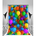 thumbnail image 3 of ABPHOTO Polyester 5x7ft Photography Backdrop Colorful Balloons Birthday Photo Background Backdrops for Photography Photo Shoots Party Newborn Kids Baby Personal Portrait Photo Studio Props, 3 of 4