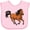 AD-Pink, variant on Inktastic Wild Mustang Horse Galloping Boys or Girls Baby Bib