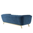 thumbnail image 4 of Modway Bestow Crushed Performance Velvet Sofa in Navy, 4 of 8