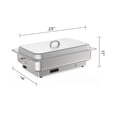 thumbnail image 2 of Bingirl Ensemble de Buffet Électrique Commercial 2x4,5 Qt, Réchaud à Aliments en Acier Inoxydable 400 W avec 2 Poêles Demi-Format, 2 of 7