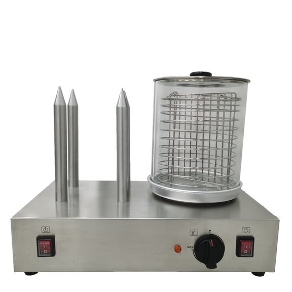 Hot Dog Warmer Machine Bun Warmer Machine Commercial with Adjustable Temperature 110V