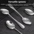 thumbnail image 3 of 12 Pcs Dinner Spoons Stainless Steel Spoons Coffee Spoons Serving Spoons Dining Table Spoons Soup Spoons, 3 of 5
