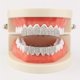 thumbnail image 3 of Qarigey Parrillas de de hip hop, parrillas Grill Punk Parrillas dentales para hombres Colmillos de para varias cuidado de los oídos Plata, 3 of 6