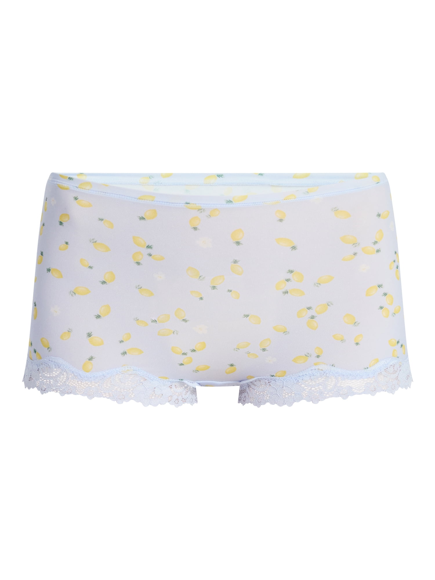 No Boundaries Fit Stretch Lace Boyshort Panties, 3-Pack, Women's XS-XXXL