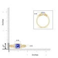 thumbnail image 4 of Angara Natural 1.05 Ct. Tanzanite Solitaire Ring in 14K Yellow Gold for Women (Ring Size: 11.5), 4 of 9