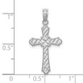 thumbnail image 3 of FJC Finejewelers 14k White Gold Bright Cut Marquis Shapes Cross Charm, 3 of 6