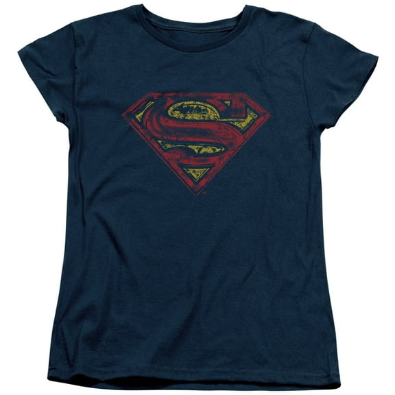 Superman - S Shield Rough - Women's Short Sleeve Shirt - X-Large