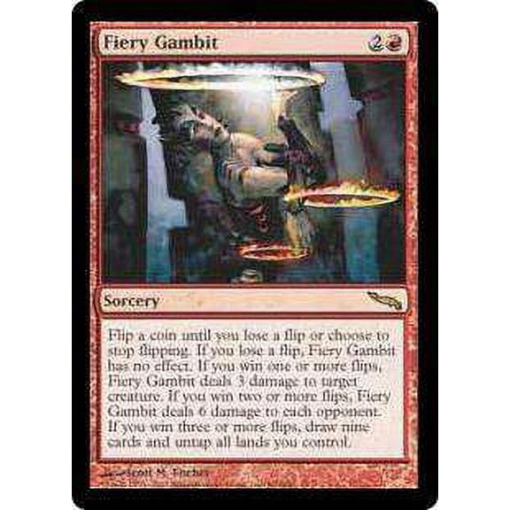 MtG Mirrodin Rare Fiery Gambit (Foil) #90