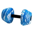 thumbnail image 2 of Mancuernas para ejercicios acuáticos, equipo de fitness acuático, material EVA, ligero, para piscina Azul Blanco, 2 of 9