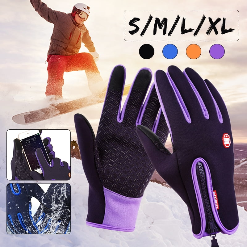 Winter Warm Thermal Full Finger Waterproof Touch Screen Gloves Cycling Anti-Skid