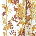 thumbnail image 5 of DriftAway Leah Abstract Floral Blossom Ink Painting Room Darkening Thermal Insulated Grommet Unlined Window Curtains 2 Panels 36"L x 52"W Red Rust Orange Gold Yellow, 5 of 8