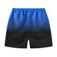 thumbnail image 3 of YunPes Kids Summer Athletic Shorts Knee Length Straight Leg Gradient Shorts Versatile Fashion Bermuda Shorts for Unisex, 3 of 3