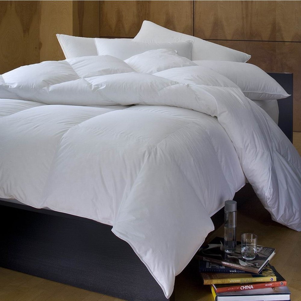 1221 Bedding Cambric Cotton White Down Comforter Full/Queen Walmart