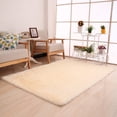 thumbnail image 2 of DPTALR 60x160cm Fluffy Rugs Shaggy Area Rug Dining Room Bedroom Carpet Floor Mat Beige, 2 of 2