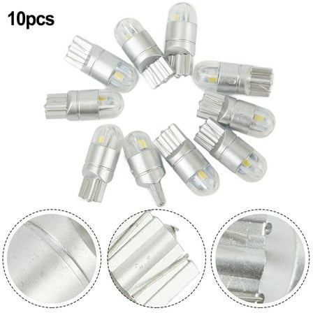 10X Led T10 194 168 Canbus Silica Bright White License Light Bulb Lamp 6000K
