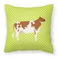 thumbnail image 1 of Carolines Treasures BB7653PW1818 Coussin Décoratif en Tissu Vert Vache, 18 x 18 Po., 1 of 2
