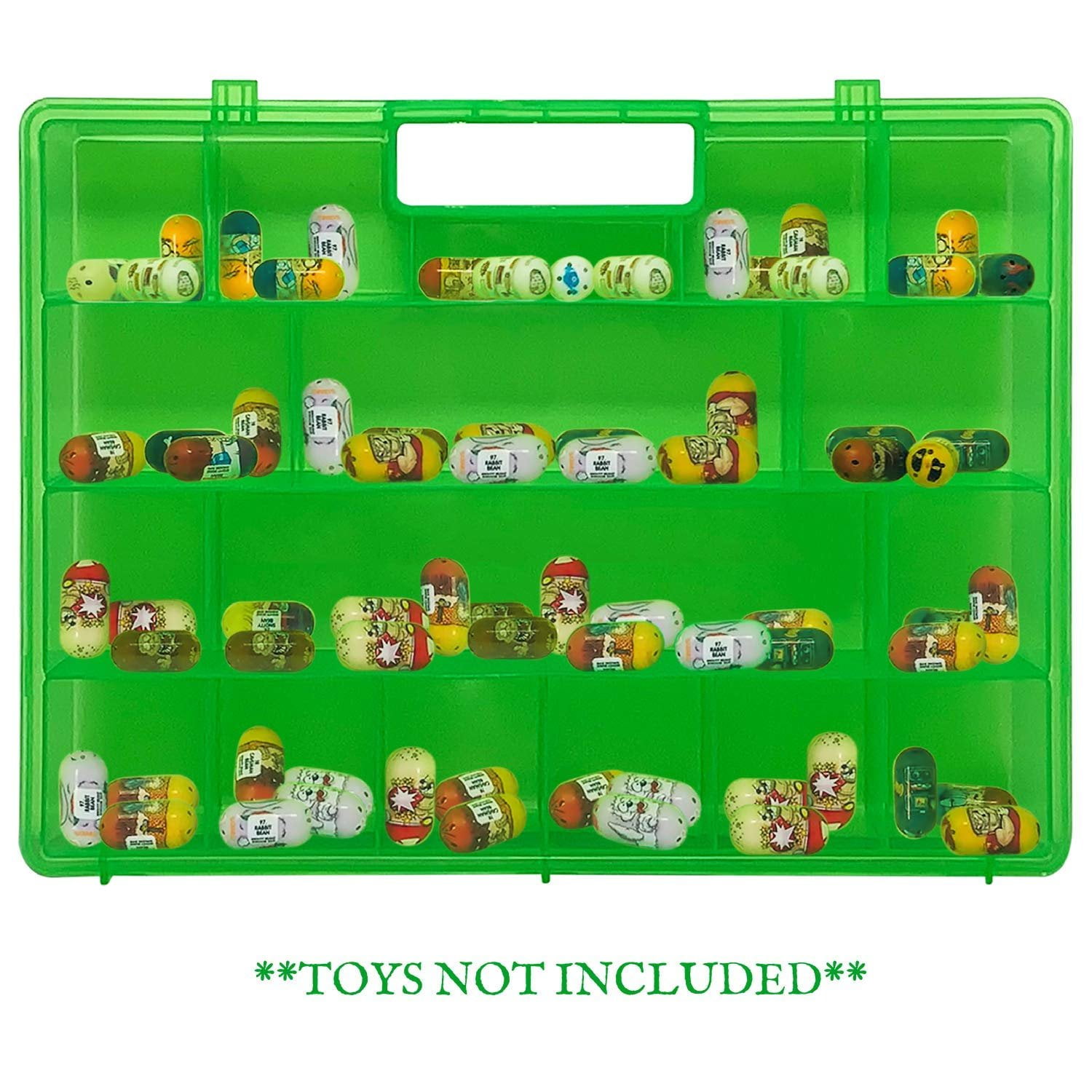 Life Made Better Improved Green Storage & Carrying Case Toy Mini Figure Organizer, Compatible