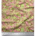 thumbnail image 1 of Soimoi Cotton Duck Fabric Dot & Rose Floral Print Fabric by the Yard 56 Inch Wide, 1 of 1