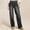 Black, variant on Women's and Women's Plus Mid Rise Straight Jeans, Tummy-Smoothing Pannel Y2K Jeans Pants Women Straight Leg Trousers Retro High Waisted Jeans L(Black)