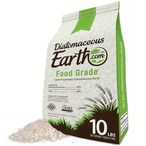 DiatomaceousEarth 10 LBS Food Grade Diatomaceous Earth - 100% Organic All Natural Diamateous Powder - Diametaceous for humans is Safe Around Children, mc01