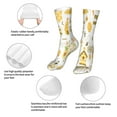 thumbnail image 3 of Bingfone Farm Bee Cute Honey Prirnt Women's Men's Fun Pattern and Solid Crew Socks-1 Pair Pack-Cool & Classic Novelty Design Gifts, 3 of 7
