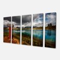 thumbnail image 2 of Azure Mountain Lake with Clouds - Landscape Canvas Art Print, 2 of 3