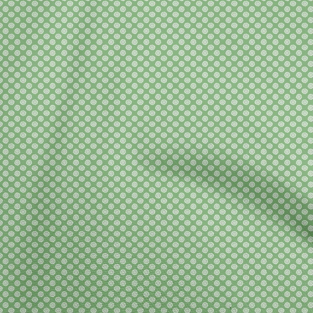 oneOone Tissu Tabby en Soie Vert Matériel de Robe Florale Tissu Imprimé Tissu au Mètre 42 Pouces de Large