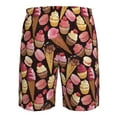 thumbnail image 6 of Kdxio Ice Cream Cake Pattern Mens Casual Shorts - Drawstring Summer Beach Sports Shorts for Men, 6 of 9